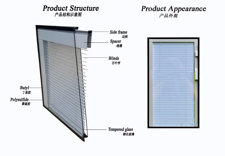 Hollow built-in louver